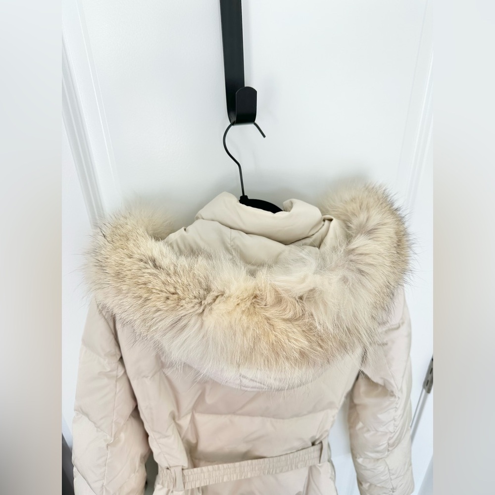 Coach Puffer Coat with Fur Trim Hood - Picture 3 of 13